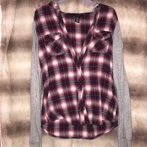 Hooded flannel
